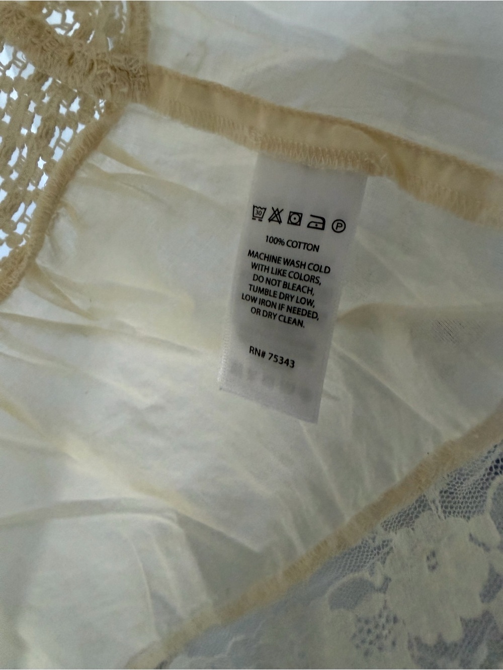 Rachel Zoe Cream Lace Up Sleeveless Blouse Tank Top - Picture 6 of 6